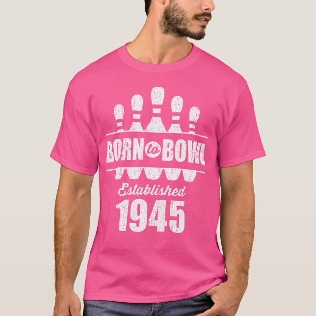 80 Year Old Bowler 80Th Birthday Bowling T-Shirt (Front)
