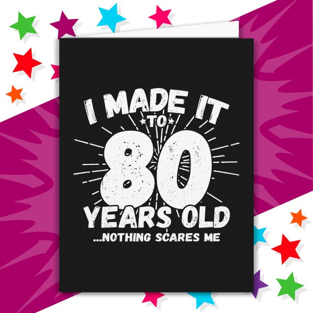 80 Year Old Sarcastic Meme Funny 80th Birthday Card (Creator Uploaded)