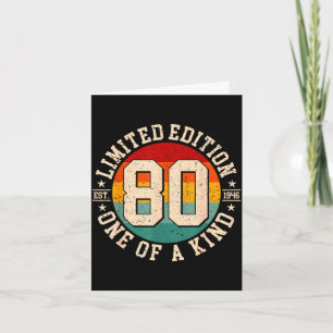80 year old vintage 1946 limited edition 80th card