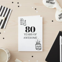 80 Years of Awesome 80th birthday