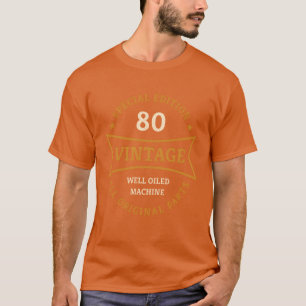 80 Years Old 80th Birthday Gifts Born 1943 Vintage T-Shirt
