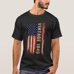 80 Years Old Gifts Vintage 1946 80th Birthday Amer T-Shirt