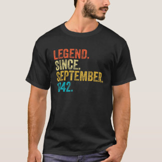 80 Years Old  Legend Since September 1942 80th Bir T-Shirt