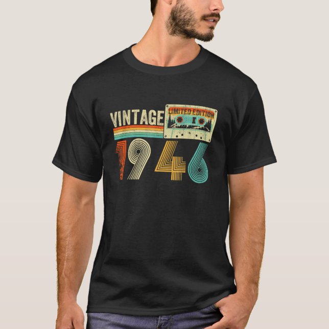 80 Years Old Retro Present Birthday Classic Funny T-Shirt (Front)
