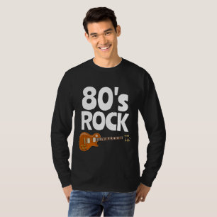 80s 1980s ROCK BLACK T-SHIRTS TEES
