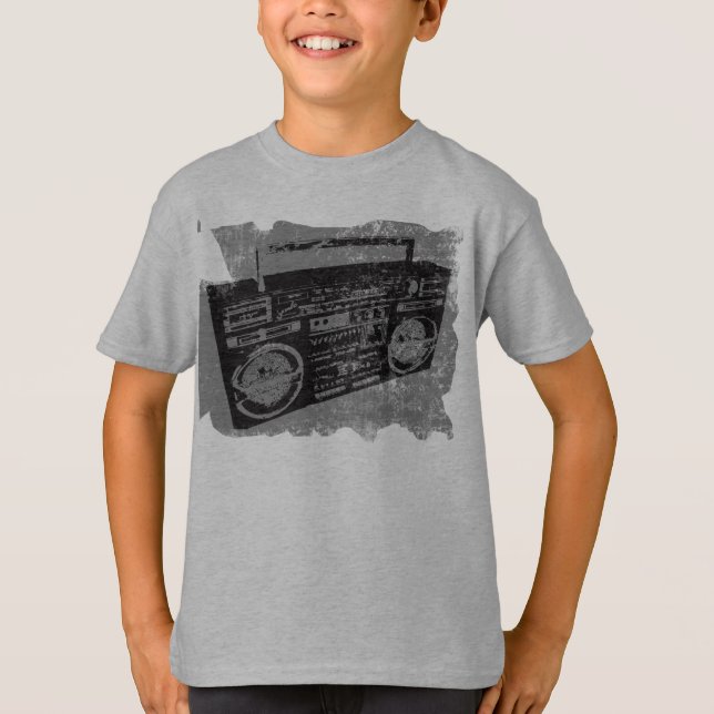 80'S 90'S BOOM BOX COOL RETRO T-Shirt (Front)