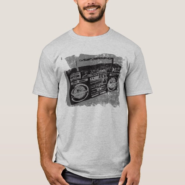 80'S 90'S BOOM BOX COOL RETRO T-Shirt (Front)