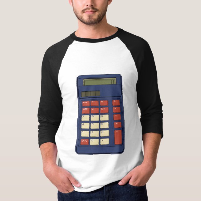 80's 90's Calculator Math School Nostalgia T-Shirt (Front)