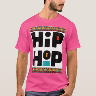 80'S 90S Hip Hop Pan African Dashiki Kente Print T-Shirt