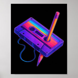 80s 90s Retro Cette Party Costume Gifts For Men Wo Poster