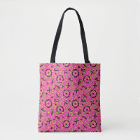 80's/90's Retro Neon Pink Doodle Pattern