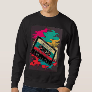 80s 90s retro vintage cassette sweatshirt