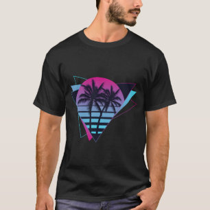80s 90s Vaporwave Aesthetic Retro Sun funny T-Shirt