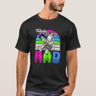 80'S 90'S Vintage Astronaut Bunny Retro Apparel Me T-Shirt