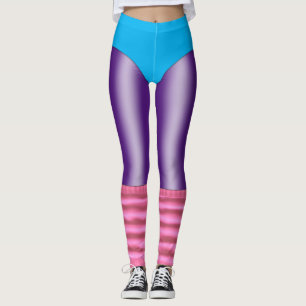 80's Aerobic Workout Leotard and Legwarmers Leggings