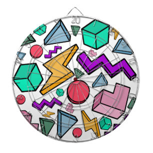 80s Aesthetic Vintage Retro Dartboard