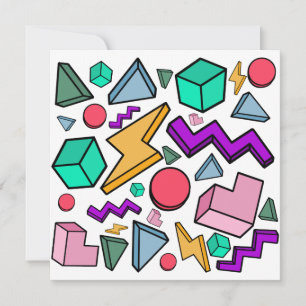 80s Aesthetic Vintage Retro Invitation