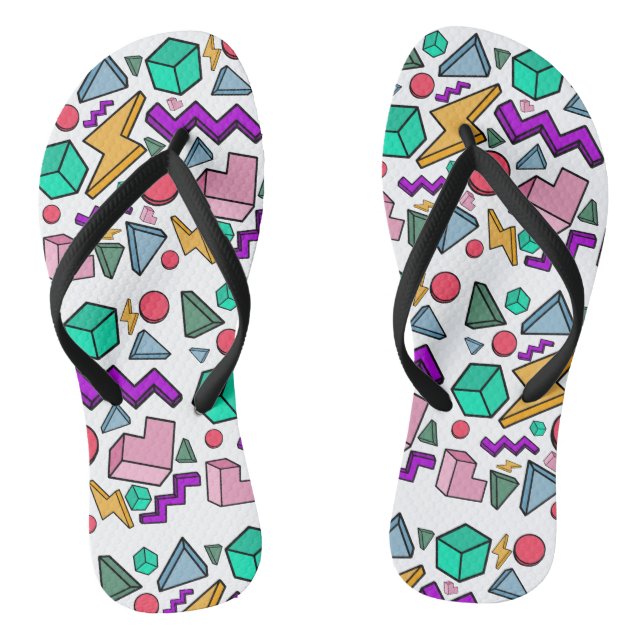 80s Aesthetic Vintage Retro Jandals (Footbed)