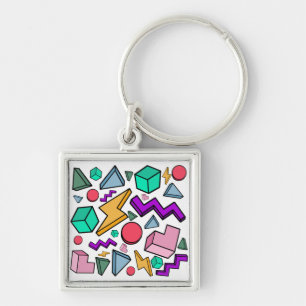 80s Aesthetic Vintage Retro Key Ring