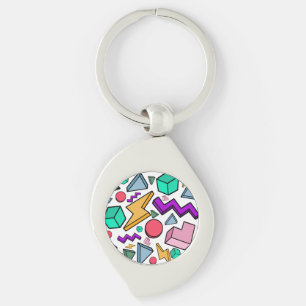 80s Aesthetic Vintage Retro Key Ring