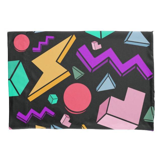 80s Aesthetic Vintage Retro Pillowcase (Front)