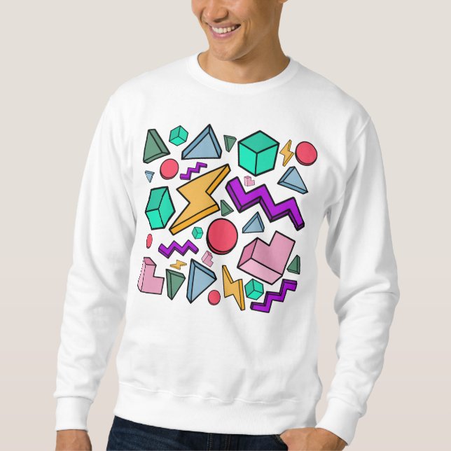 80s Aesthetic Vintage Retro Sweatshirt (Front)