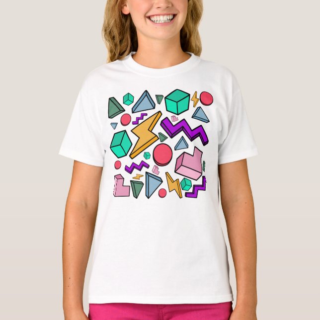 80s Aesthetic Vintage Retro T-Shirt (Front)
