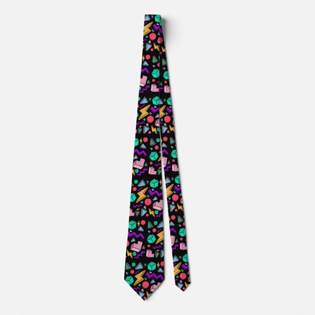 80s Aesthetic Vintage Retro Tie (Front)