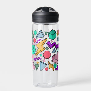 80s Aesthetic Vintage Retro Water Bottle
