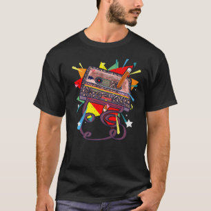 80s and 90s vintage retro cassette & pen party cos T-Shirt