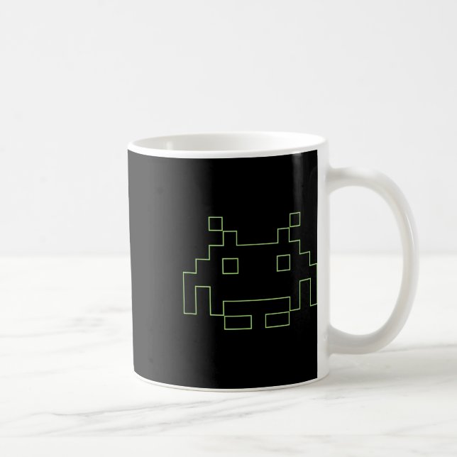 80s Arcade Game Retro Space Alien Invaders Gamer  Coffee Mug (Right)