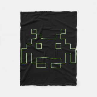 80s Arcade Game Retro Space Alien Invaders Gamer Fleece Blanket