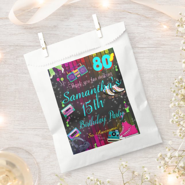 80's Bag, Back to the 80's, Any Age, Favour Bags (Clipped)