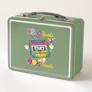 80s Beats 90s Treats Metal Lunch Box