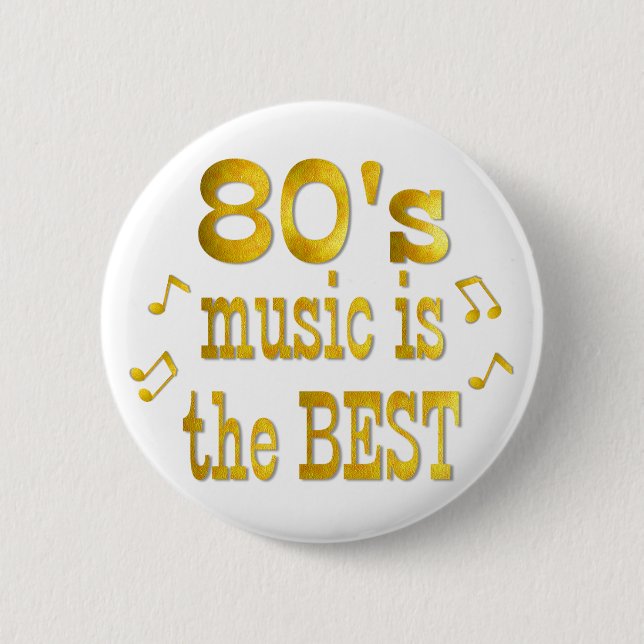 80s Best 6 Cm Round Badge (Front)