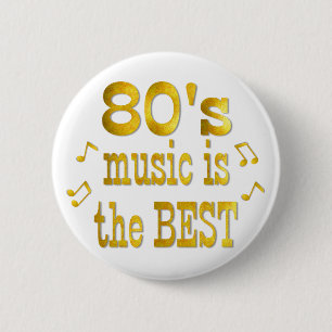 80s Best 6 Cm Round Badge