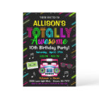 80's Birthday Invitation