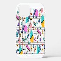 80s Bright Chequered: Vintage Geometric.