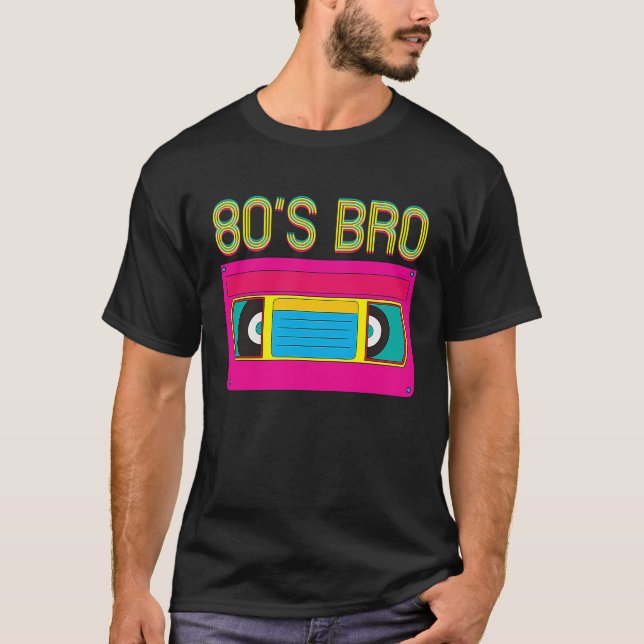 80s Bro Vintage Classic Cassette Tape T-Shirt (Front)