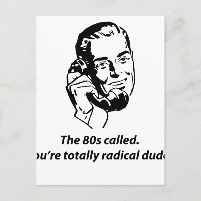 80s called postcard (Front)