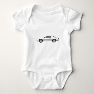 80's Camaro Sports Car: 3D Model: Baby Bodysuit