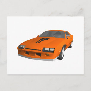 80's Camaro Sports Car: 3D Model: Postcard