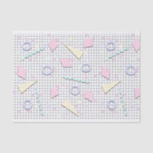 80s Candy Pastel Geo Print Tissue Paper
