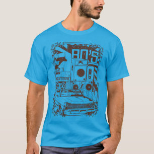 80's car illustration Clothing Top Audio Car print