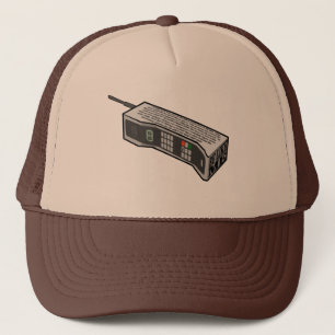 80s Cellphone with Text Trucker Hat