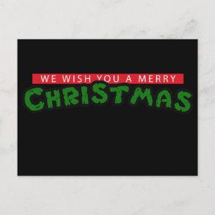 80s Christmas Holiday Postcard