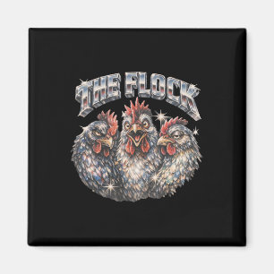 80s Ckyard Chicken Lover Heavy-metal Rock Music Vi Magnet