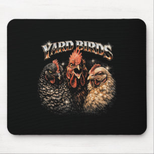 80s Ckyard Chicken Lover Heavy-metal Rock Music Vi Mouse Pad