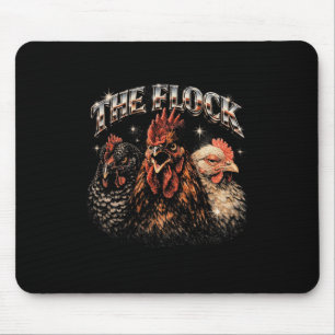 80s Ckyard Chicken Lover Heavy-metal Rock Music Vi Mouse Pad