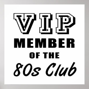 80's Club Birthday Poster